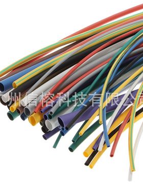 跨境批发热缩套管袋装55PCS黑色厂家直销无卤套管热缩管阻燃