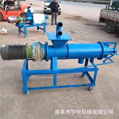 粪便干湿分离机 螺旋式猪粪脱水机  养殖场粪便挤水机