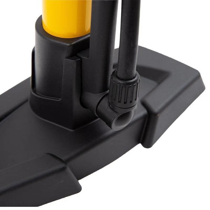 GIYO自行车打气筒落地式55E美气压表软管嘴电动车充气法带嘴筒