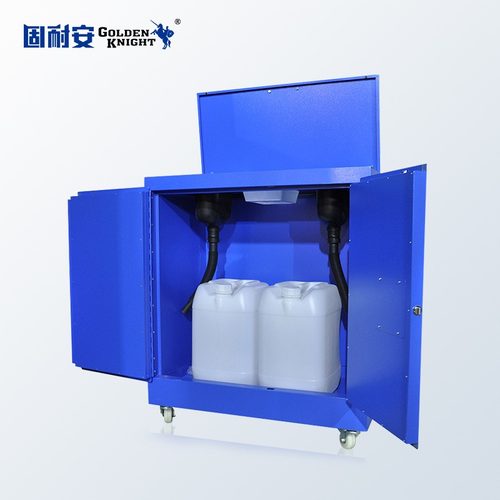 固耐安废液中转箱实验室化学品暂存柜防泄漏双锁可移动脚轮防爆