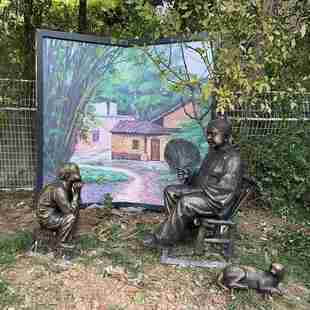 大型铸铜人物动物雕塑雕像定制狮子铜鼎铜缸孔子校园民俗雕塑小品