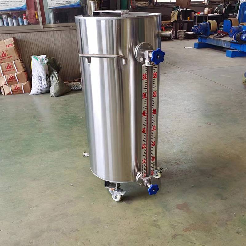 不锈钢304储罐 储料桶移动式上料储存罐 圆形水箱 不锈钢储罐