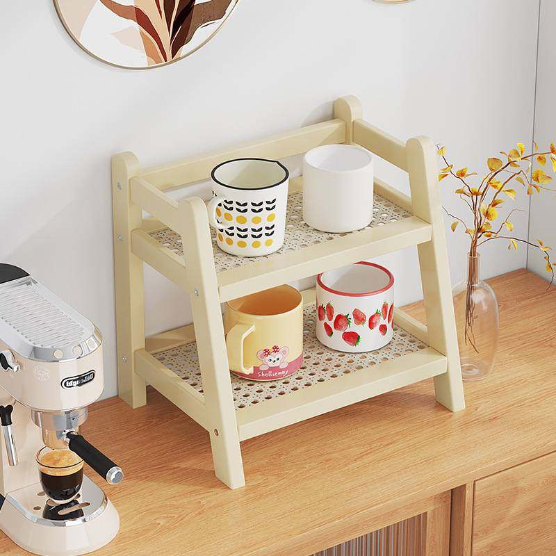 新款多功能奶油风小架子桌面学习桌架杯子台面书架置物架杯架小型,收纳整理,书桌收纳置物架,淘宝优惠券,粉丝福利购,淘宝优惠卷