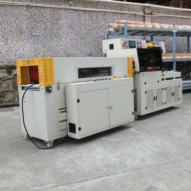 全自动热收缩包装机防潮包膜热收缩封切机化妆品盒热收缩膜塑封机