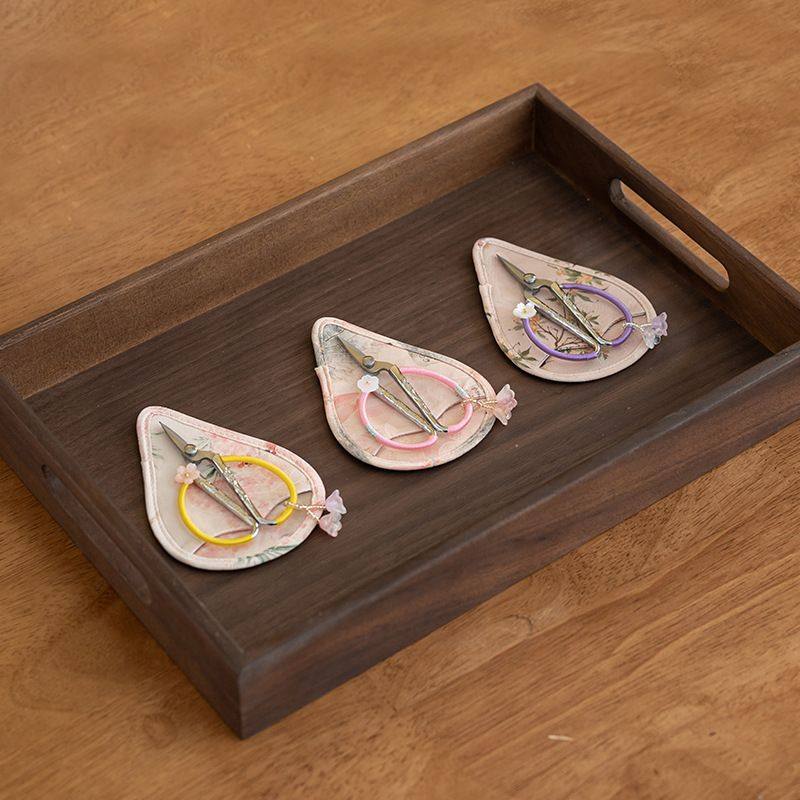 云纱迷你小剪刀布茶室套袋茶叶剪线茶艺茶道茶头包剪袋配件复古,文具电教/文化用品/商务用品,剪刀,淘宝优惠券,粉丝福利购,淘宝优惠卷