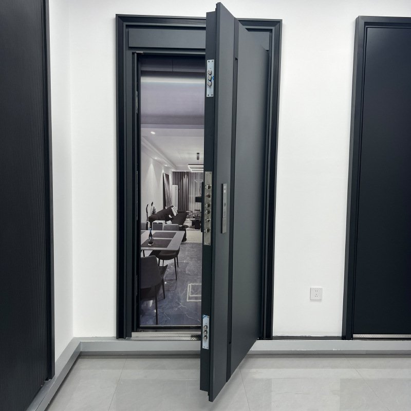 入户门甲级进户门大门子母加高锁内开单门智能防盗门锁门窗平开门