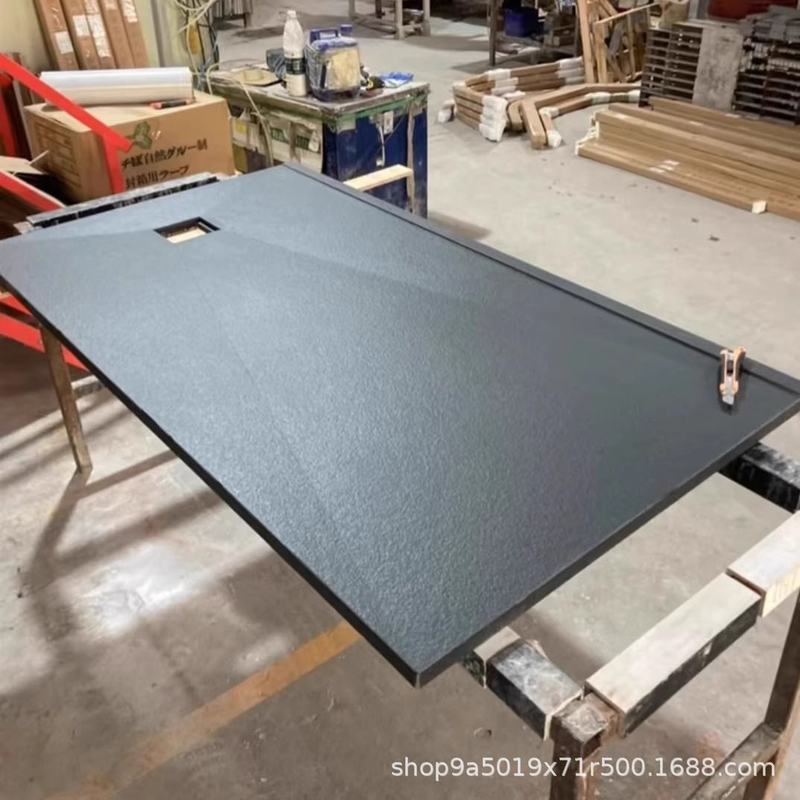 下沉式岩板淋浴板一体式淋浴底盘底座浴室防水防滑石板卫生间地砖