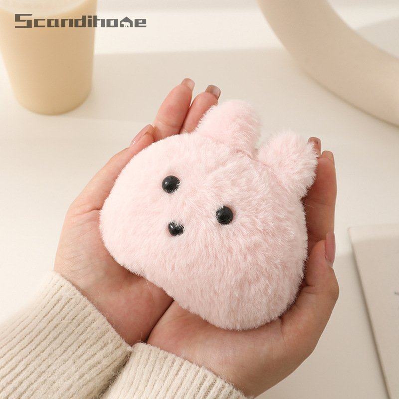 新款咖啡奶茶水杯兔子套装可爱套件毛绒双层公仔可爱挂件公仔毛绒