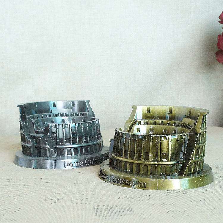 新款直销新款 合金罗马斗兽场烟灰缸模型金属工艺品礼物 旅游纪念