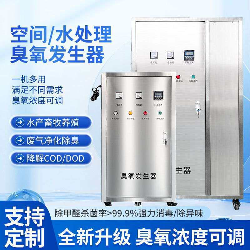 工业臭氧发生器大克数高浓度适用于水产养殖、食品工厂、泳厂家