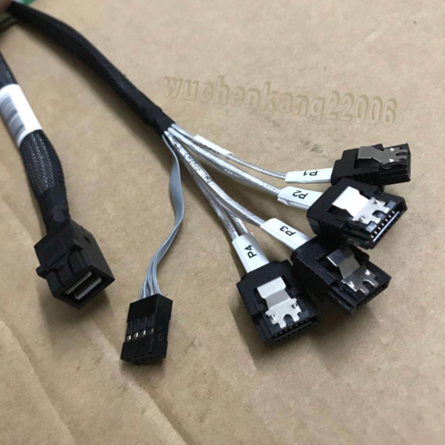 **反转原装12Gb MiniSAS HD 反向线 主板4SATA转SFF-8643背板