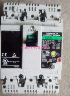 **原装正品日本富士FUJI空气开关漏电保护器SG63C 30A现货销售*
