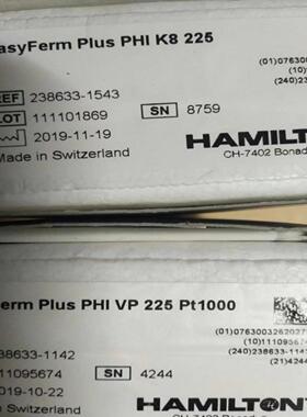 **瑞士HAMILTON原装进口238633-1543，EASYFERM PLUS PHI K8 22