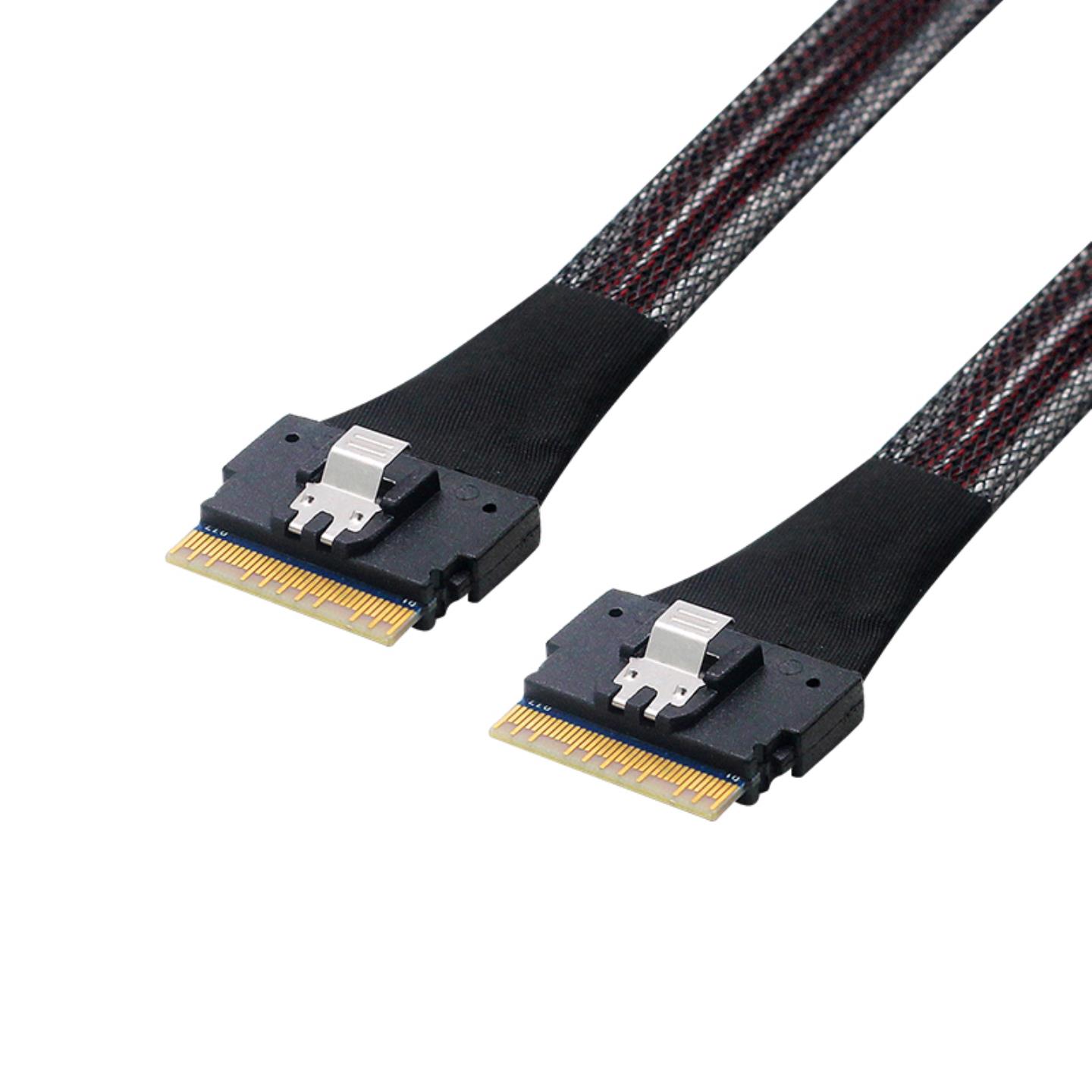 **服务器背板连接线SlimSAS 8i 24G数据线SFF8654转接PCIE4.0