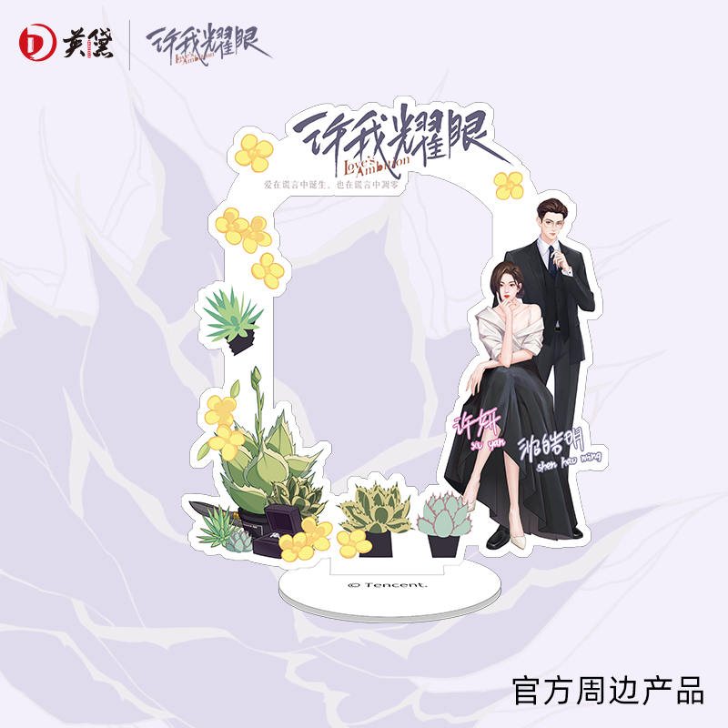 许我耀眼官方正版周边相夹立牌许妍沈皓明赵露思陈伟霆