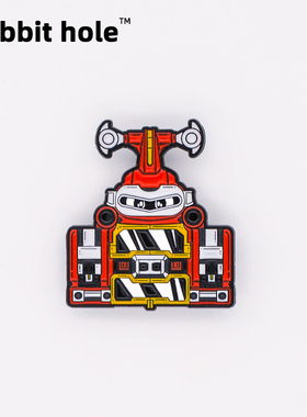 兔子洞原创 铁甲卡布达基地胸针小宝金属徽章书包pin怀旧礼物装饰