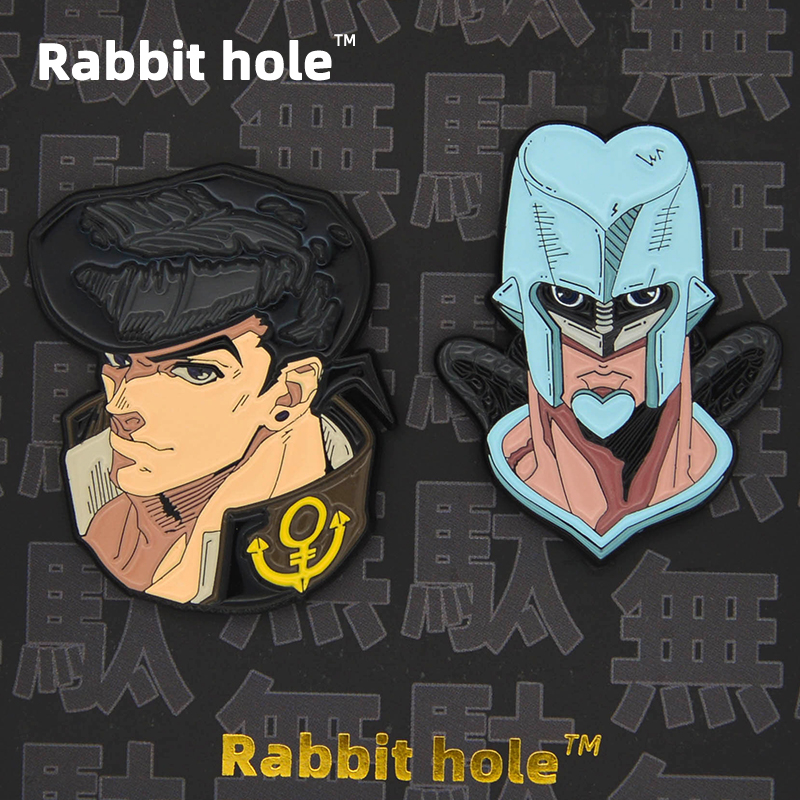 东方仗助疯狂钻石jojo徽章胸针奇妙的冒险cos周边四乔乔联名动漫