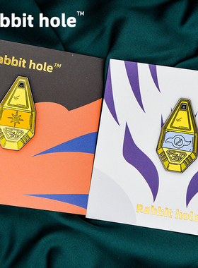 兔子洞自制勇气徽章数码宝贝胸针友情pins金属周边收藏斜挎包装饰