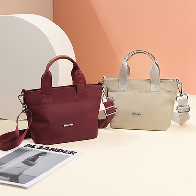 帆布包女牛津布手提包2025新款高级感尼龙小包包上班通勤单肩斜挎