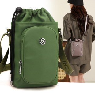 新款斜挎包女多功能手机包防水休闲单肩水壶包百搭牛津布旅行小包