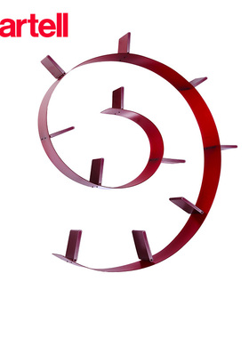 Kartell意大利原装进口轻奢现代壁挂书柜书虫柔性书架BOOKWORM