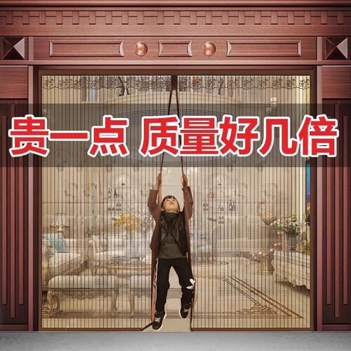2025新款高档防蚊门帘大门专用别墅金刚网磁性防蝇虫农村专门纱门