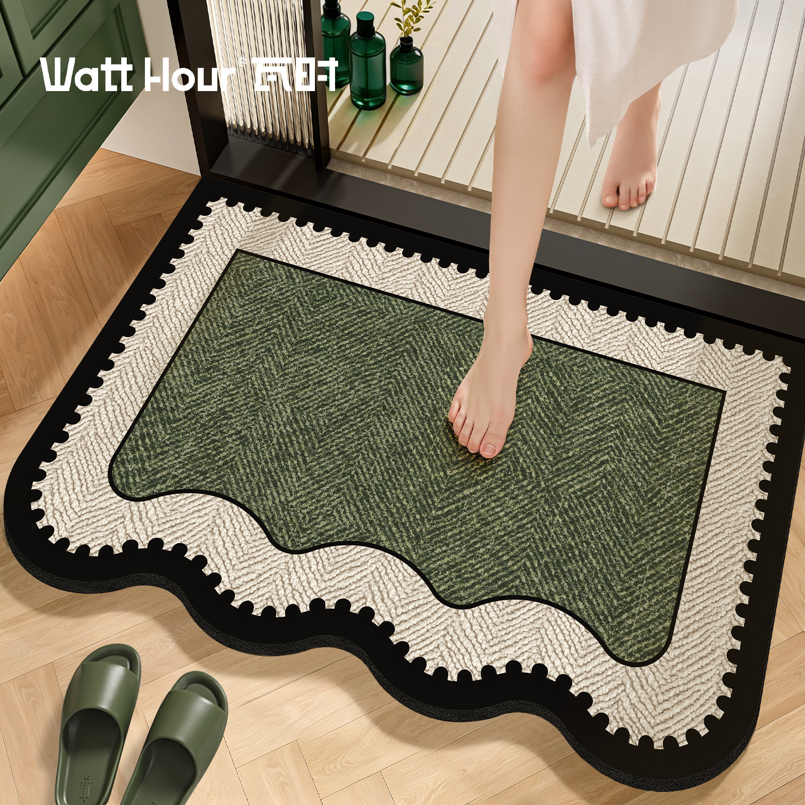 【硅藻泥浴室地垫】家用吸水防滑