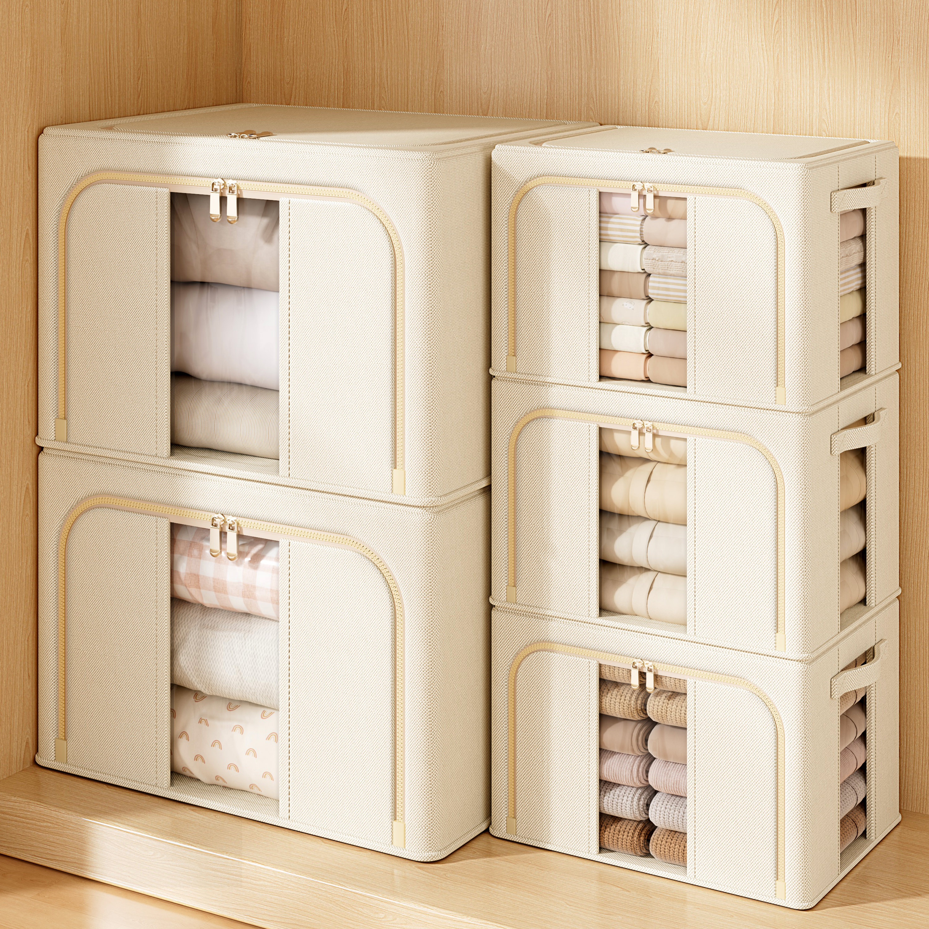 【超大容量】加厚耐用布艺收纳箱