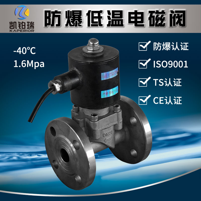 液氨不锈钢防腐防爆电磁控制阀负40度低温耐腐蚀电磁阀活塞法兰