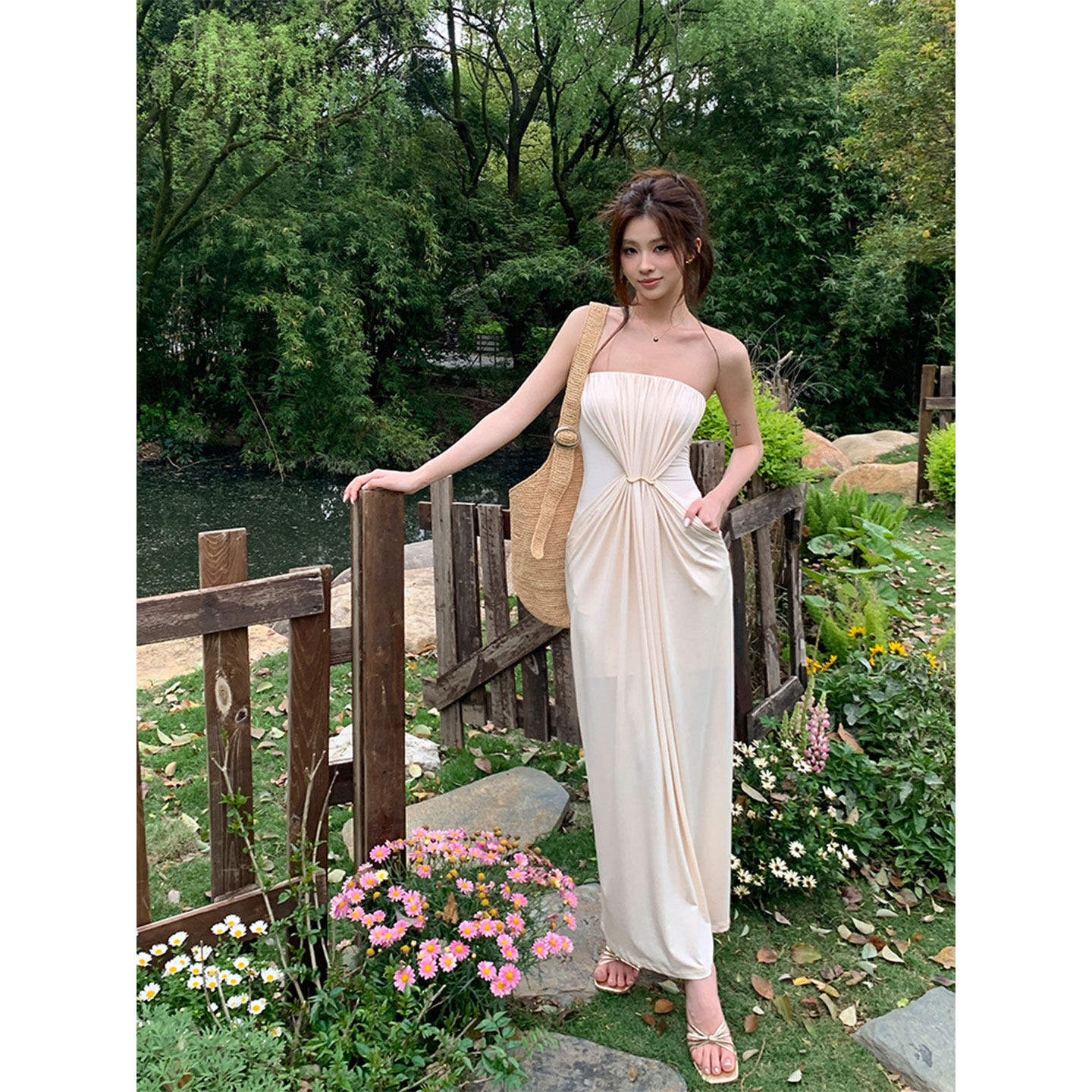 法式度假风慵懒松弛感长裙子
