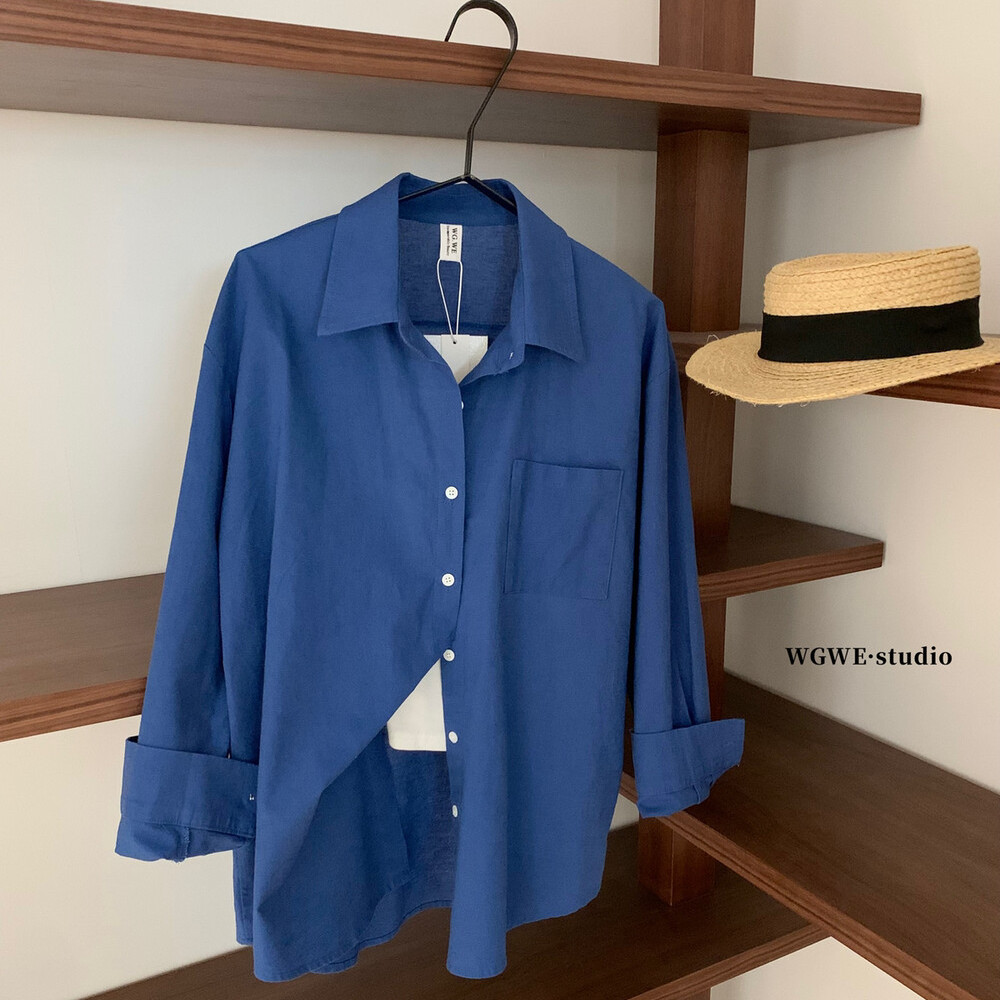 极简高级感慵懒长袖衬衫外套上衣