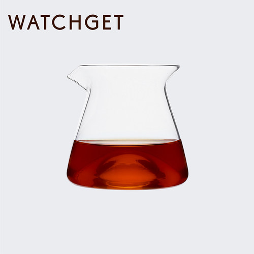 watchget分享壶壶山凸高硼硅玻璃手冲咖啡滴漏式公道杯下300ml
