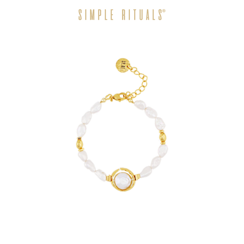 Simple Rituals白金皇后新款巴洛克珍珠手链复古小众轻奢手串配饰