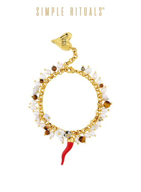 Simple Rituals新罗马假日红辣椒珍珠手链轻奢小众高级感手串