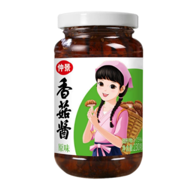 仲景香菇酱原味香辣奥尔良麻辣暴下饭菜拌饭拌面酱料夹馍蘑菇酱料
