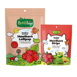 碧欧奇山楂果真棒山楂条休闲零食蓝莓桑葚原味卡通造型山楂棒