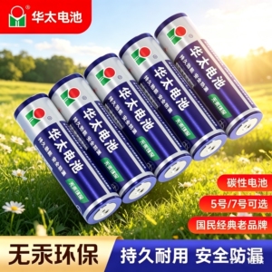 华太正品1.5V碳性干电池60粒