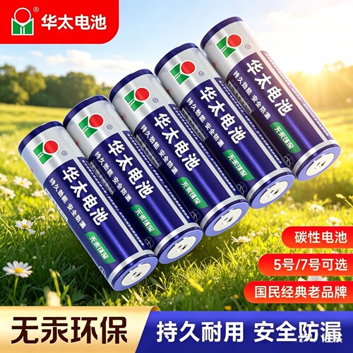 华太正品1.5V碳性干电池60粒