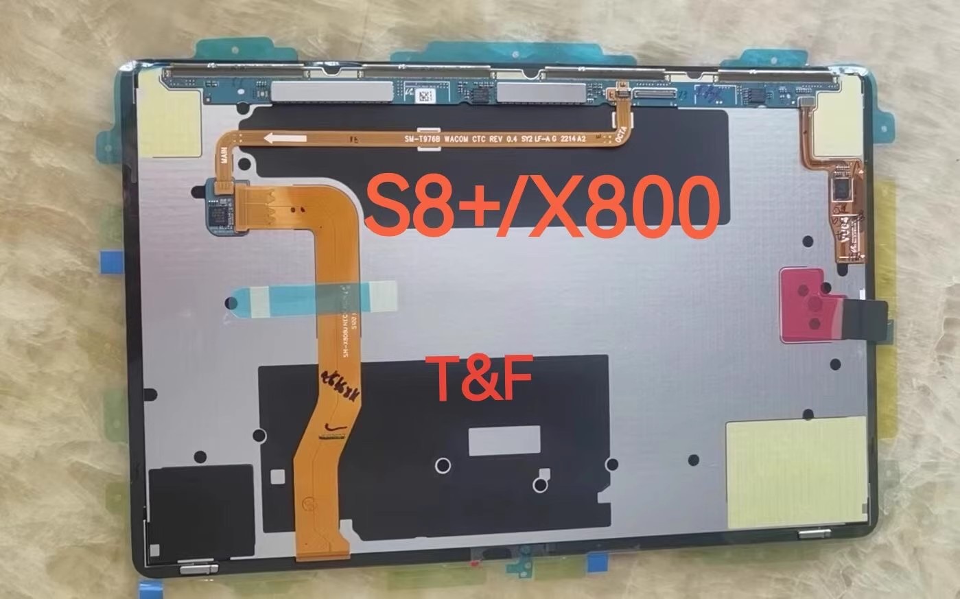 适三星Galaxy Tab S8+总成SM-X800C/X806C盖板外屏内外屏一体屏幕
