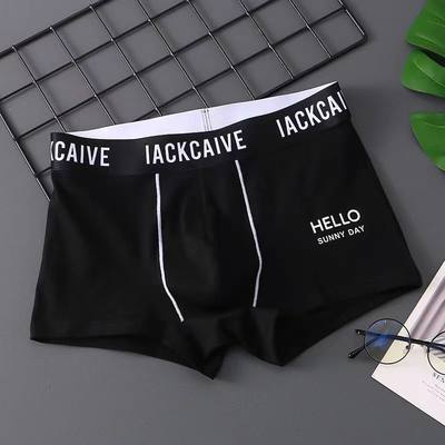 Boxer Men Underwear Cotton Letter Ropa Interior Hombre Mens