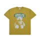 小熊印花百搭短袖 ADLV尹净汉JEONGHAN同款 韩版 T恤男女全棉深黄色