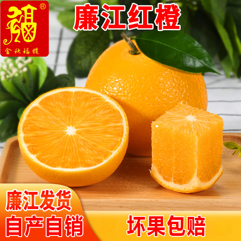 红橙廉江正宗廉江红橙红江农场橙子红光橙湛江特产红心橙10礼盒装
