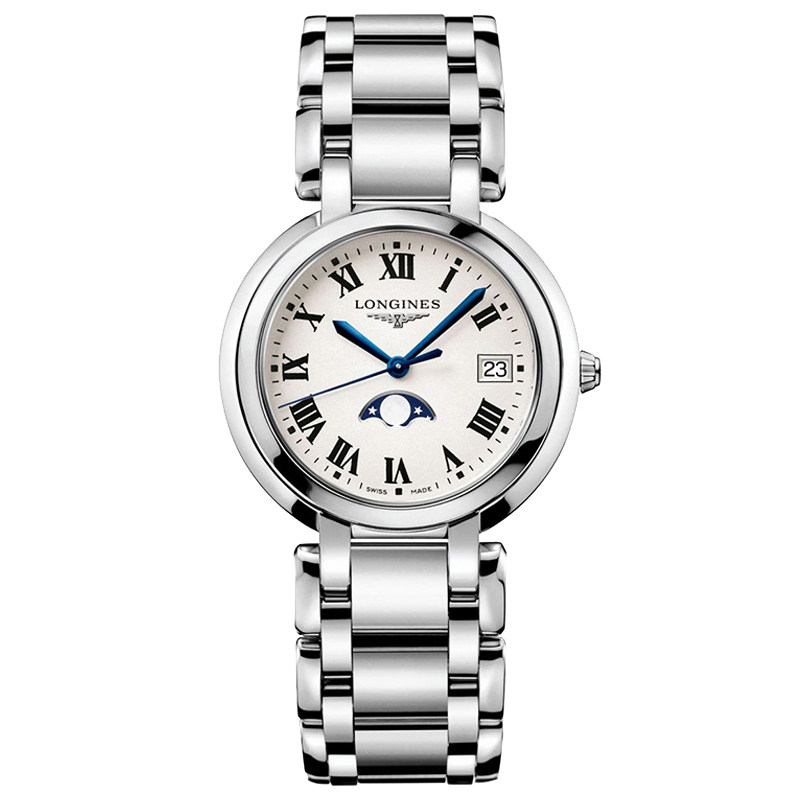 longines浪琴正品手表女新款心月系列月相石英女表l8.115.4.71.