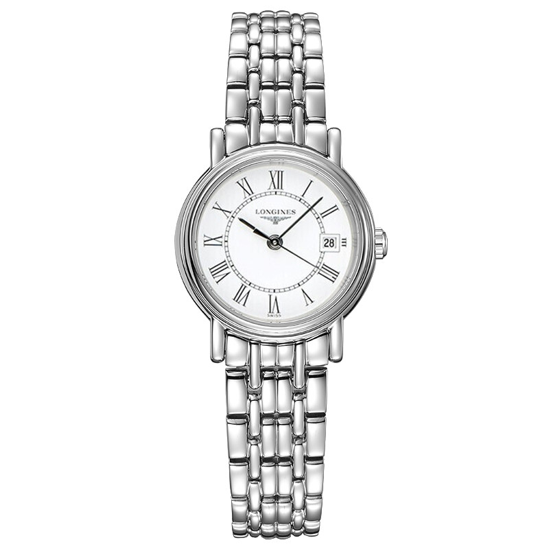 longines浪琴正品女表 瑰丽精钢时尚优雅石英手表 l4.319.4.11.