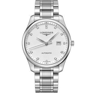 Longines浪琴正品 镶钻机械男表L2.793.4.77.6 名匠系列时尚 手表男