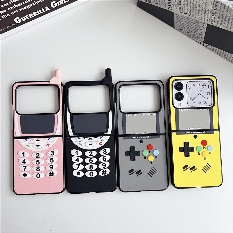 创意个性大哥大诺基亚游戏机适用华为nova Flip手机壳折叠屏NOVA Flip保护套立体浮雕novaflip防摔壳潮男女款