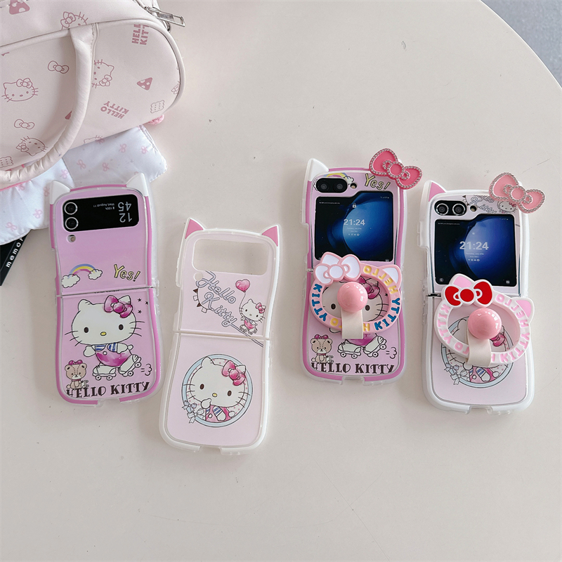 溜冰鞋Kitty手环三星zflip7/6/5/4手机壳小米mixflip保护套华为pocket2防摔软壳荣耀MagicVFlip折叠屏N3FLIP