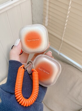 适用Samsung buds2三星蓝牙无线耳机软胶保护套充电仓日韩创意闪粉日落budslive分体GalaxybudsPro男女防摔潮