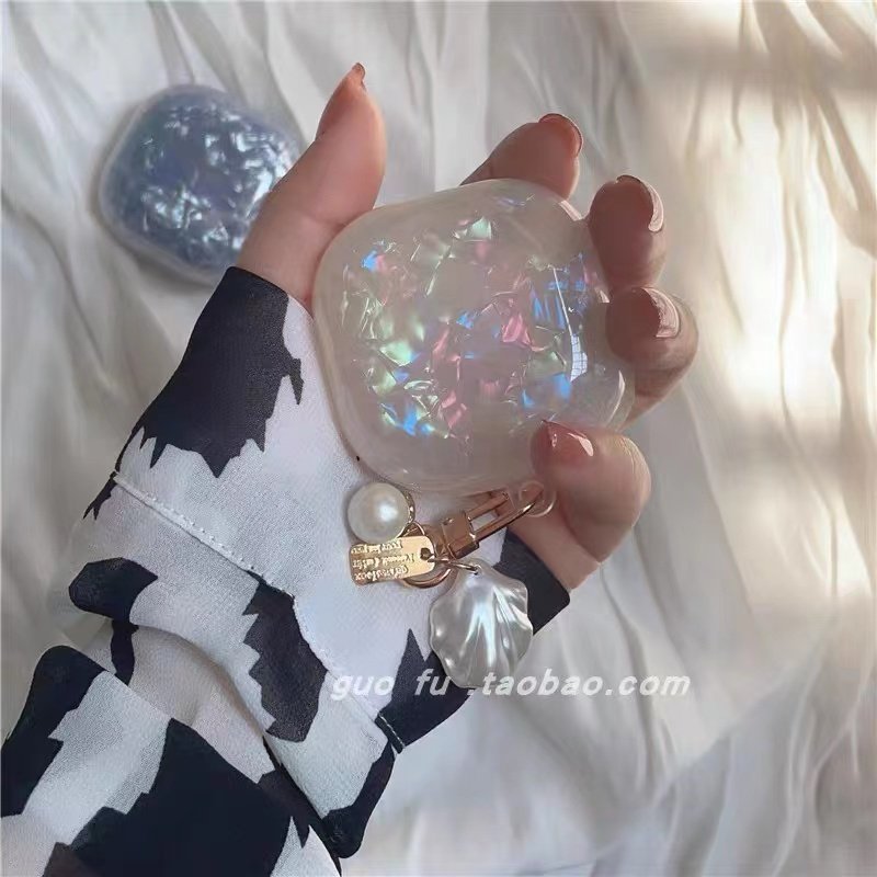 三星buds2耳机保护套贝壳纹时尚软壳防摔