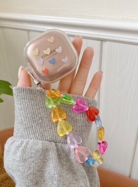 适用Samsung buds2三星蓝牙无线耳机软胶透明闪粉保护套充电仓日韩ins风小清新budslive分体GalaxybudsPro女